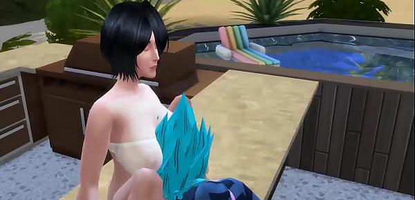  Anime Porn Cap3 Mikasa le pide a vegeta que le enseñe a cocinar ella logra seducirlo le dice que bulma no se entere que te voy a follar mejor que a ella